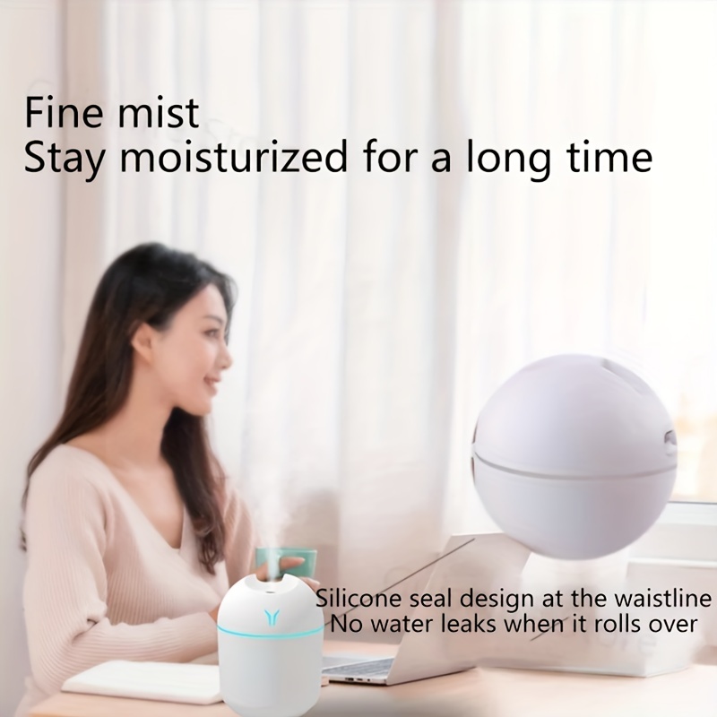 cute aroma diffuser with night light and cold mist for home car and plants purify air and freshen room details 7