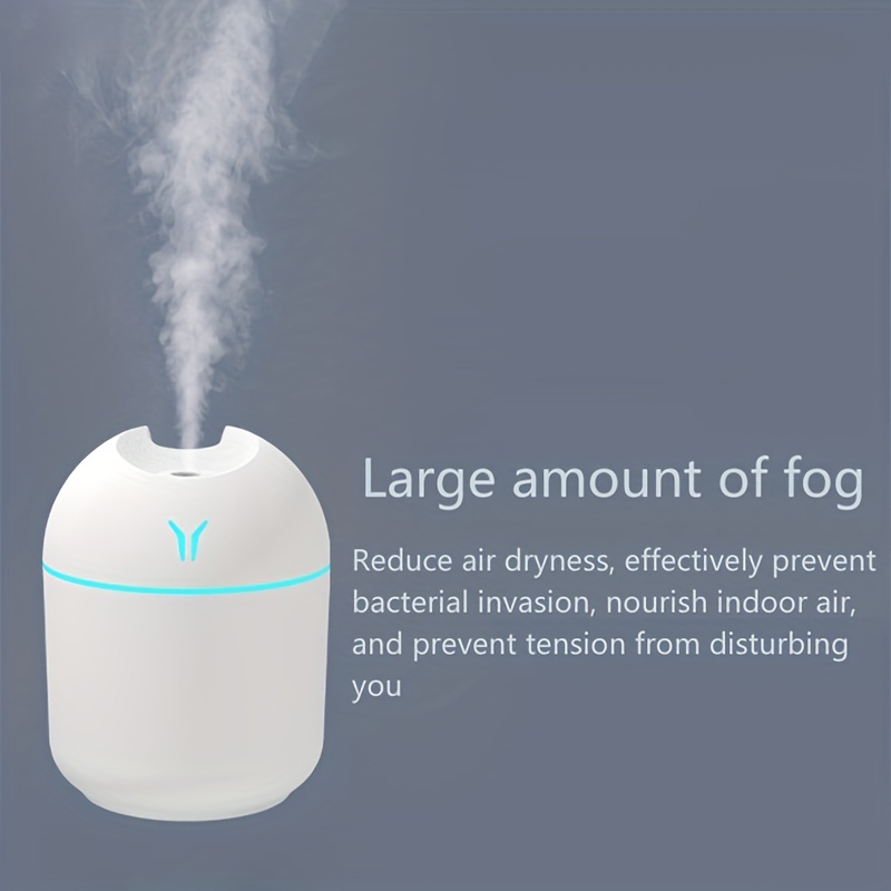 cute aroma diffuser with night light and cold mist for home car and plants purify air and freshen room details 8