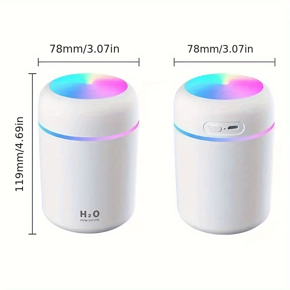 300ml colorful humidifier for home office details 6