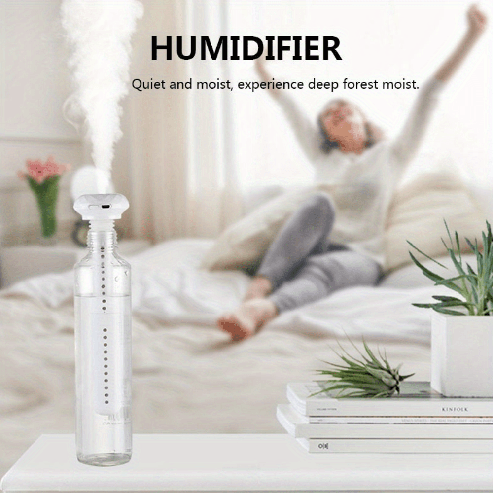 1pc air humidifier mini usb powered atomizer portable home room car bottle diffuser details 5