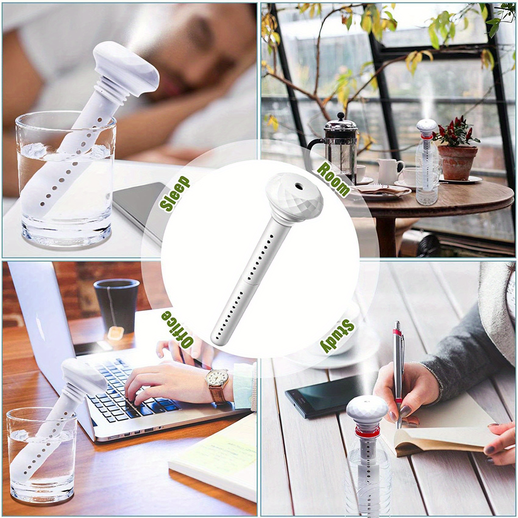 1pc air humidifier mini usb powered atomizer portable home room car bottle diffuser details 7