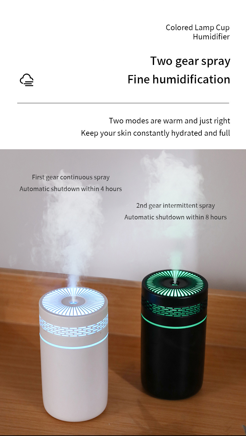 1pc colorful night light humidifier portable car humidifier replenishing and wetting small machine spray volume suitable for car bedroom office yoga room details 4
