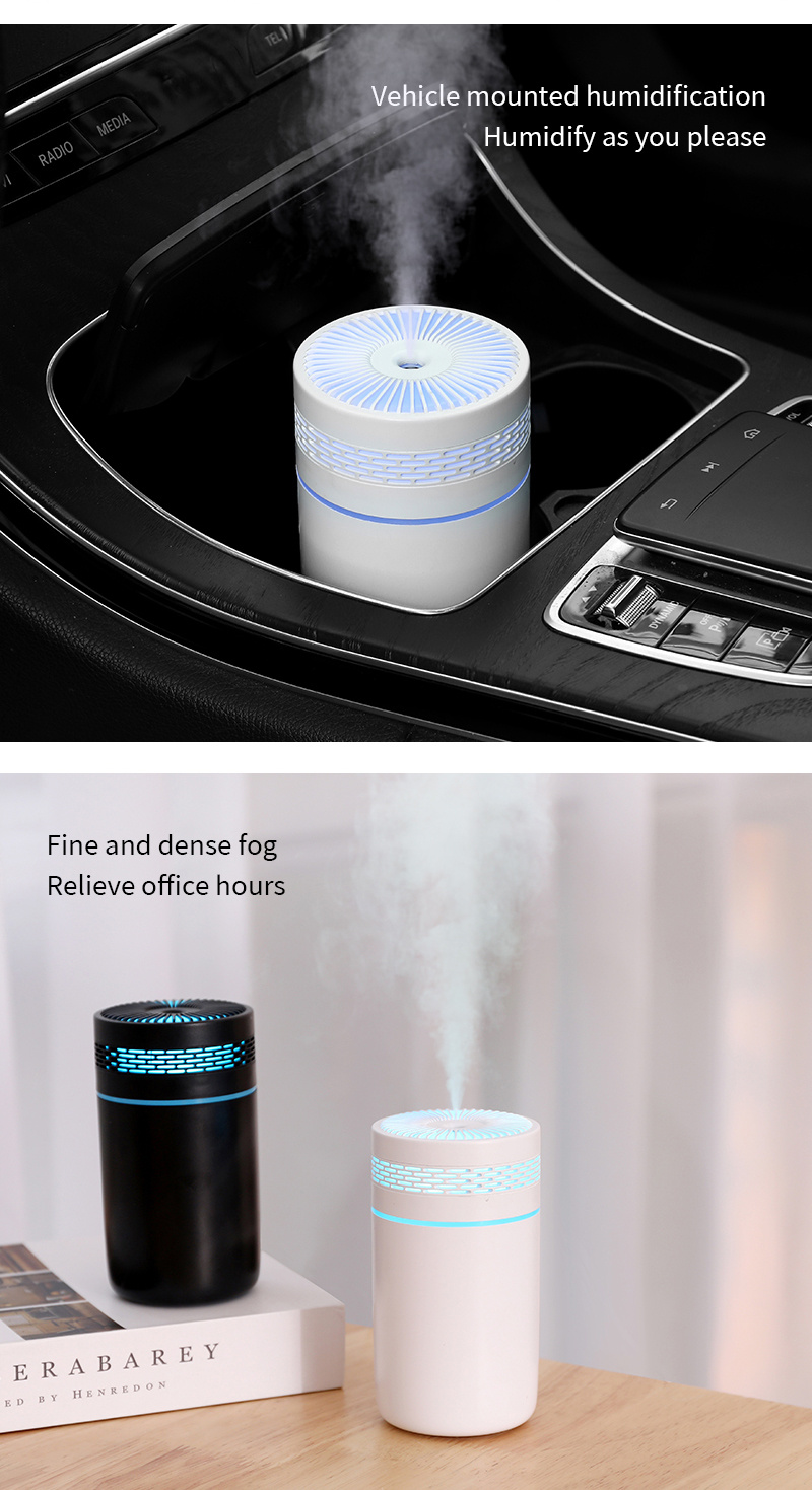1pc colorful night light humidifier portable car humidifier replenishing and wetting small machine spray volume suitable for car bedroom office yoga room details 7