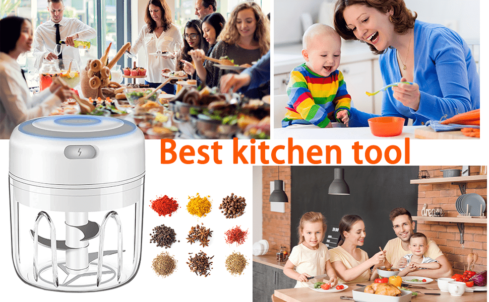 100ml 250ml electric mini garlic chopper usb chili garlic masher sturdy durable ground ginger vegetable crusher details 2