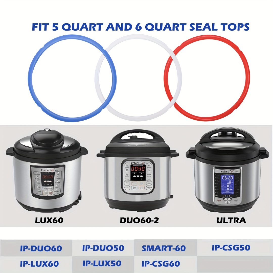 1 pc durable silicone sealing ring for 6 qt instapot perfect replacement gasket seal for ip programmable pressure cooker insta pot accessories for 5qt 6qt models ensures safe and efficient cooking details 2