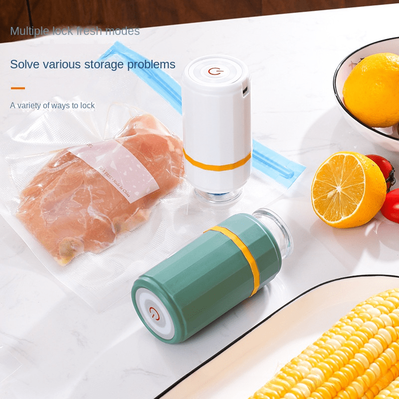 rechargeable handheld mini vacuum pump keep food fresh with usb sealing machine kitchen accessories details 0