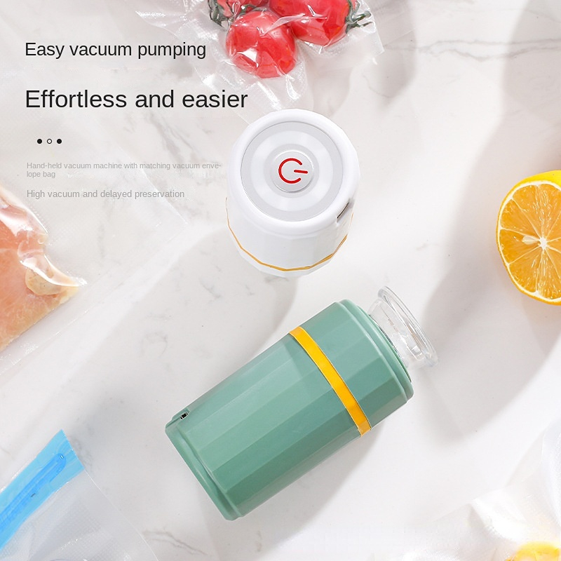 rechargeable handheld mini vacuum pump keep food fresh with usb sealing machine kitchen accessories details 5