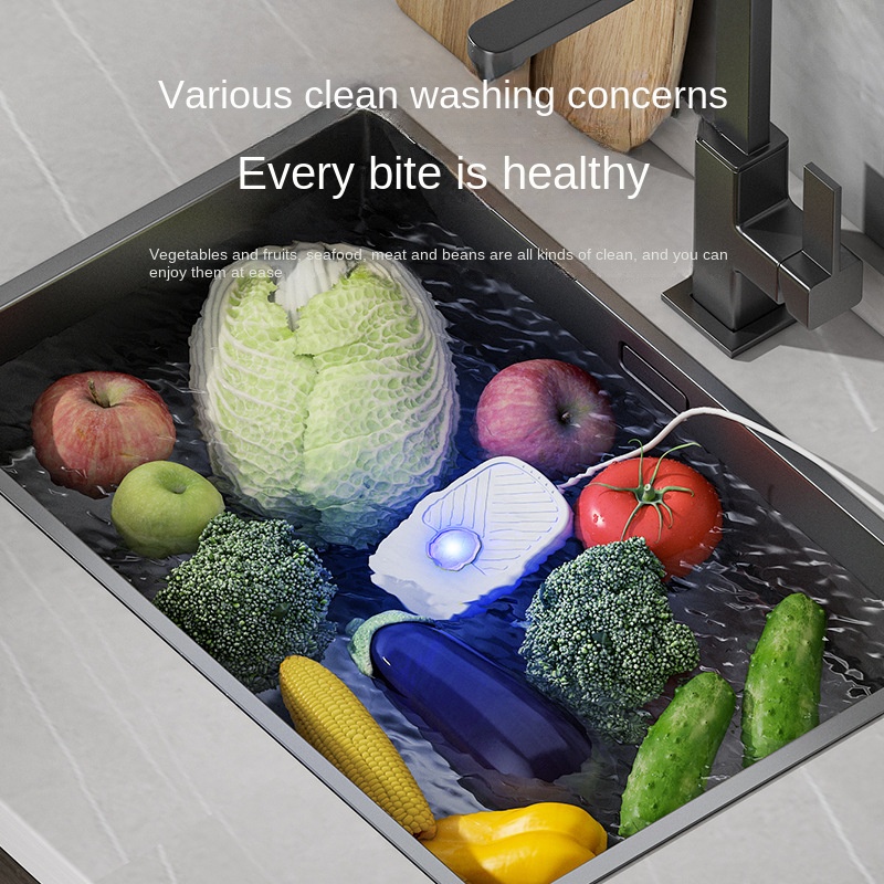 fruit and vegetable cleaning device high frequency vibration multifunctional washing machine 1usb portable fruit and vegetable purifier details 1