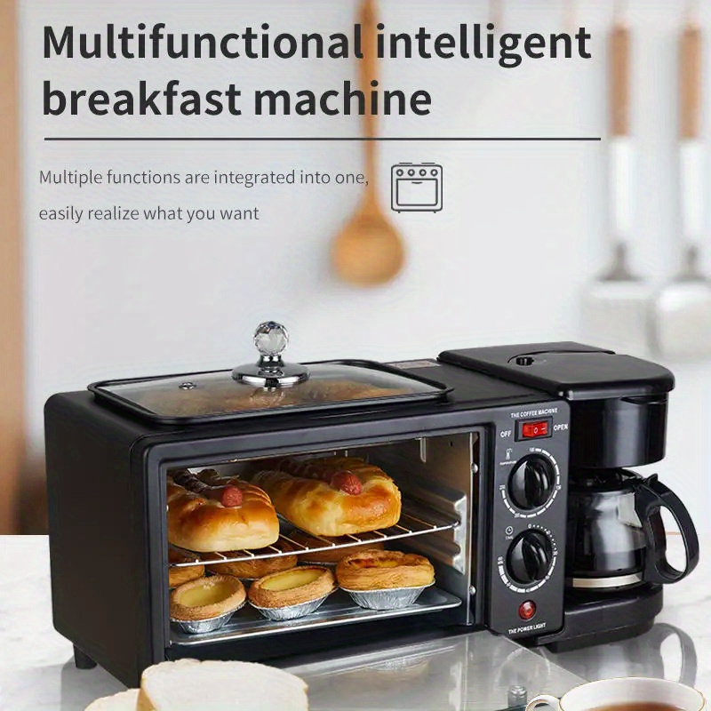 eu plug 3 in 1 breakfast maker home mini electric oven bread maker multifunctional toaster sandwich maker mini oven details 0