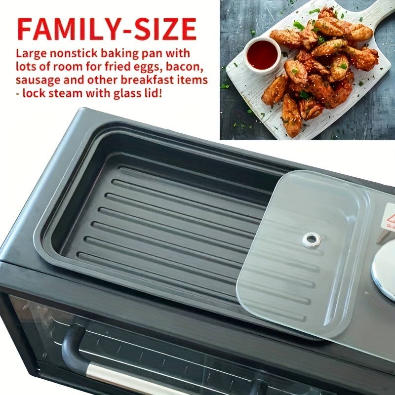 eu plug 3 in 1 breakfast maker home mini electric oven bread maker multifunctional toaster sandwich maker mini oven details 1