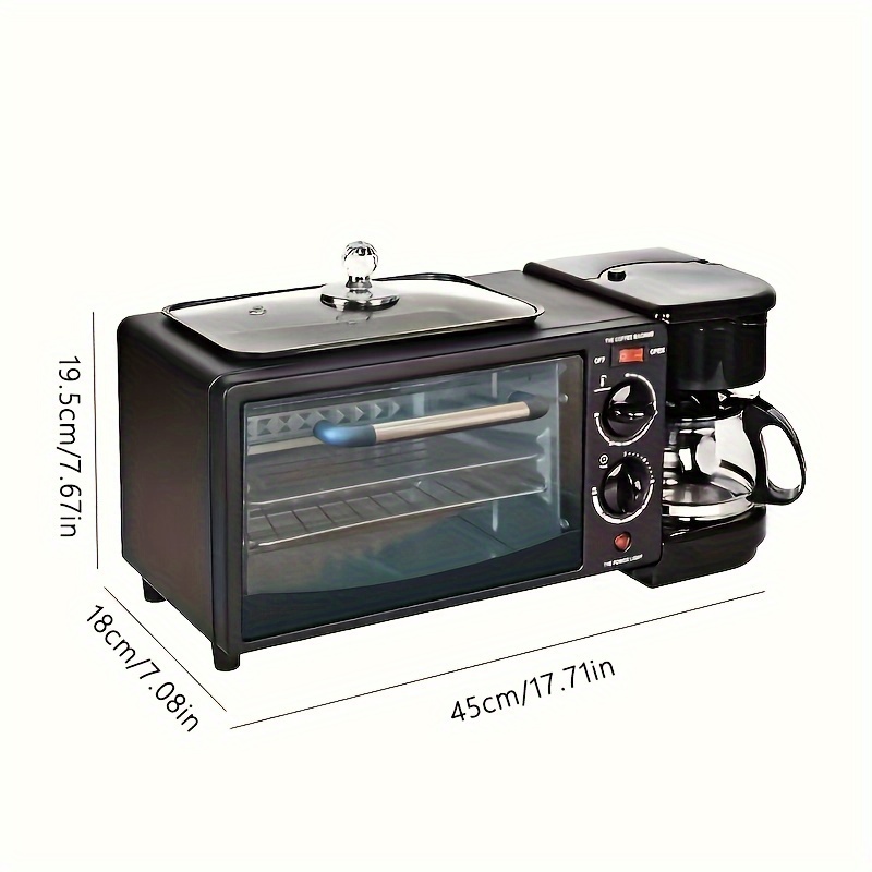 eu plug 3 in 1 breakfast maker home mini electric oven bread maker multifunctional toaster sandwich maker mini oven details 6