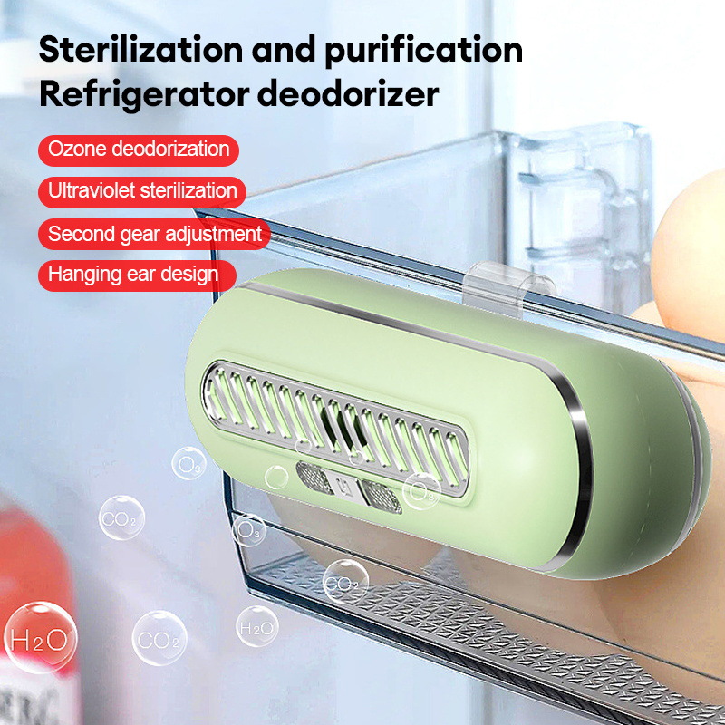 Mini Fridge Deodorizer, Portable Refrigerator Deodorizer,Reusable Refrigerator Odor Eliminator For Fridge,Type-C Charging,For Closet,Fridge,Wardrobe,Shoe Rack,Bathroom,Bedroom,Office,Home,Car,More Effective Than Baking Soda details 2