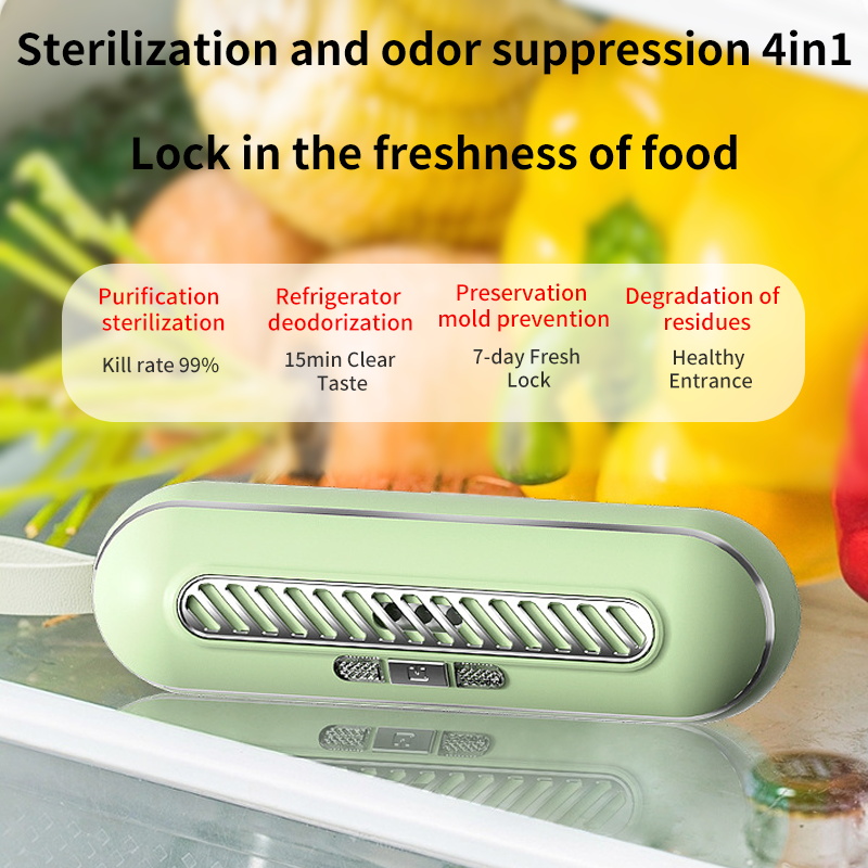 Mini Fridge Deodorizer, Portable Refrigerator Deodorizer,Reusable Refrigerator Odor Eliminator For Fridge,Type-C Charging,For Closet,Fridge,Wardrobe,Shoe Rack,Bathroom,Bedroom,Office,Home,Car,More Effective Than Baking Soda details 3