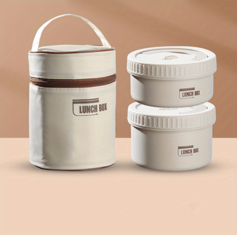 stackable stainless steel insulated lunch box set portable bento container with leakproof lids for fresh and healthy meals on the go details 9