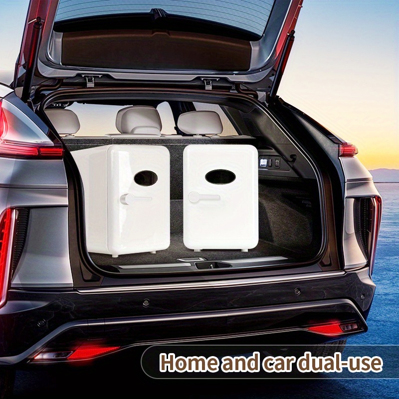 portable mini fridge 4l 6 can cooler warmer perfect for skincare beverage home office car great gift idea details 0
