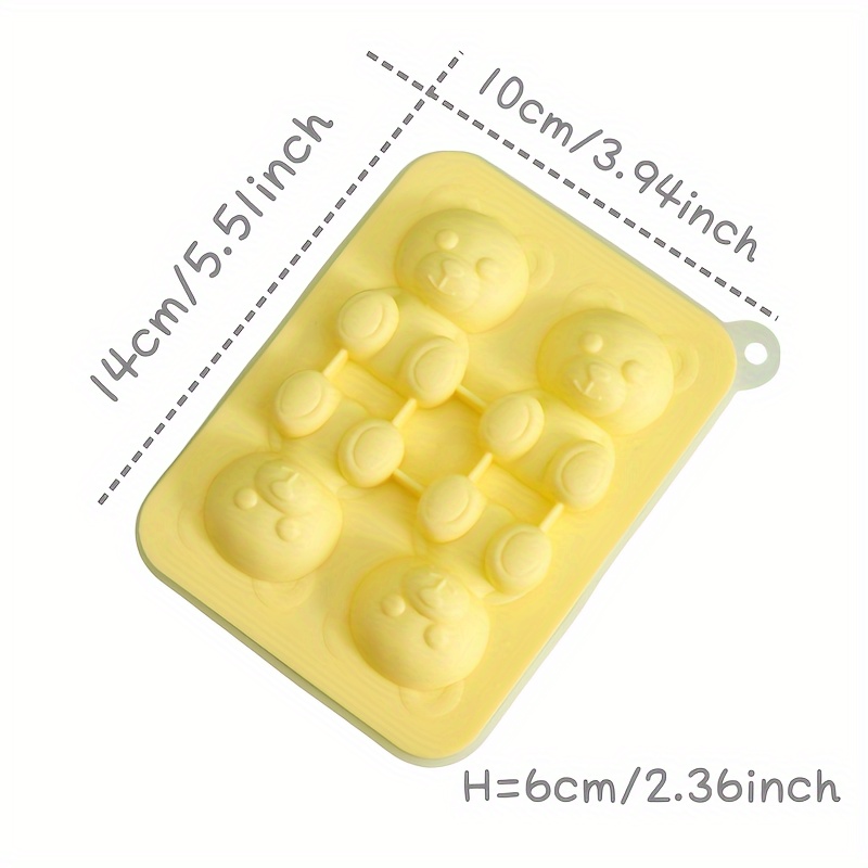 bear ice cube 4 grids ice mold for home details 0