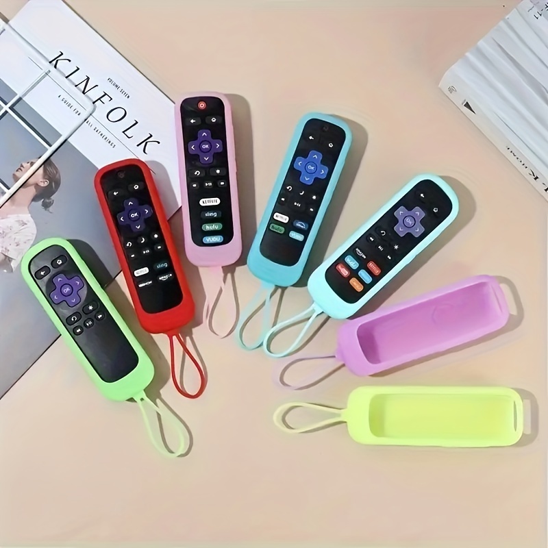 tcl roku rc280tv night light, remote control protective sleeve tcl rock remote control silicone case protective sleeve anti drop tv suitable for tcl roku rc280tv night light soft silicone dirt resistant tv remote control protective sleeve details 0