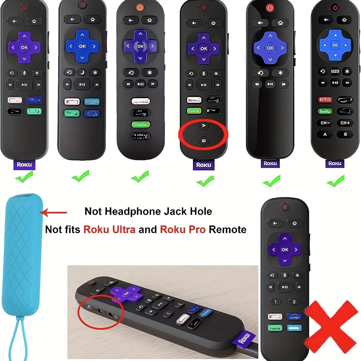 tcl roku rc280tv night light, remote control protective sleeve tcl rock remote control silicone case protective sleeve anti drop tv suitable for tcl roku rc280tv night light soft silicone dirt resistant tv remote control protective sleeve details 9