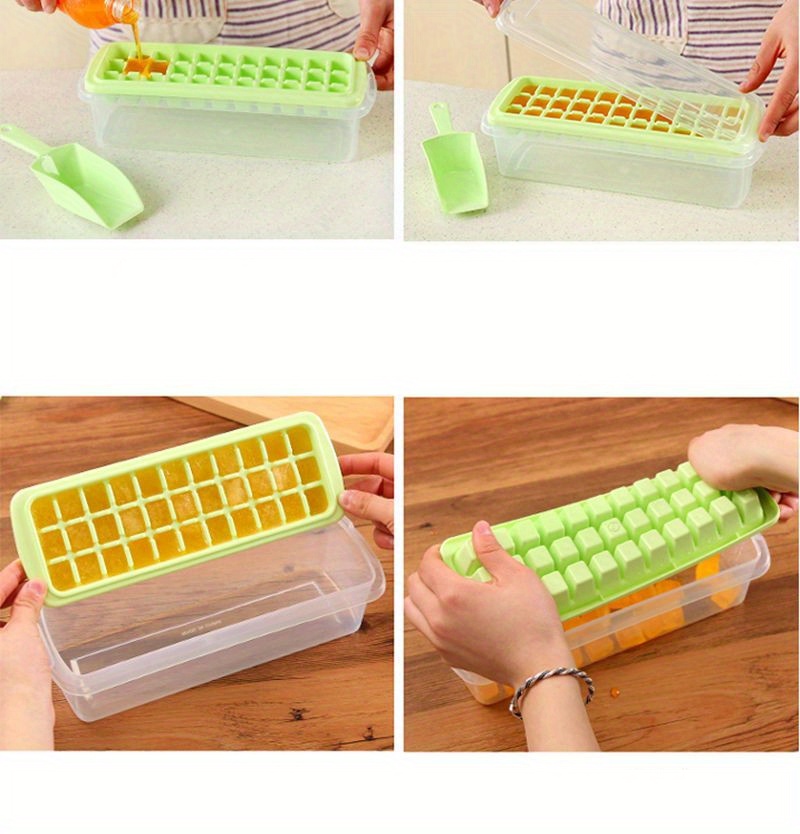 quick freeze 33 grid ice cube mold tray for perfectly chilled drinks and delicious pastry popsicles details 3