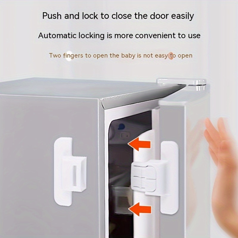 anti pinch refrigerator lock drawer lock cabinet door lock safety lock protective drawer buckle details 2