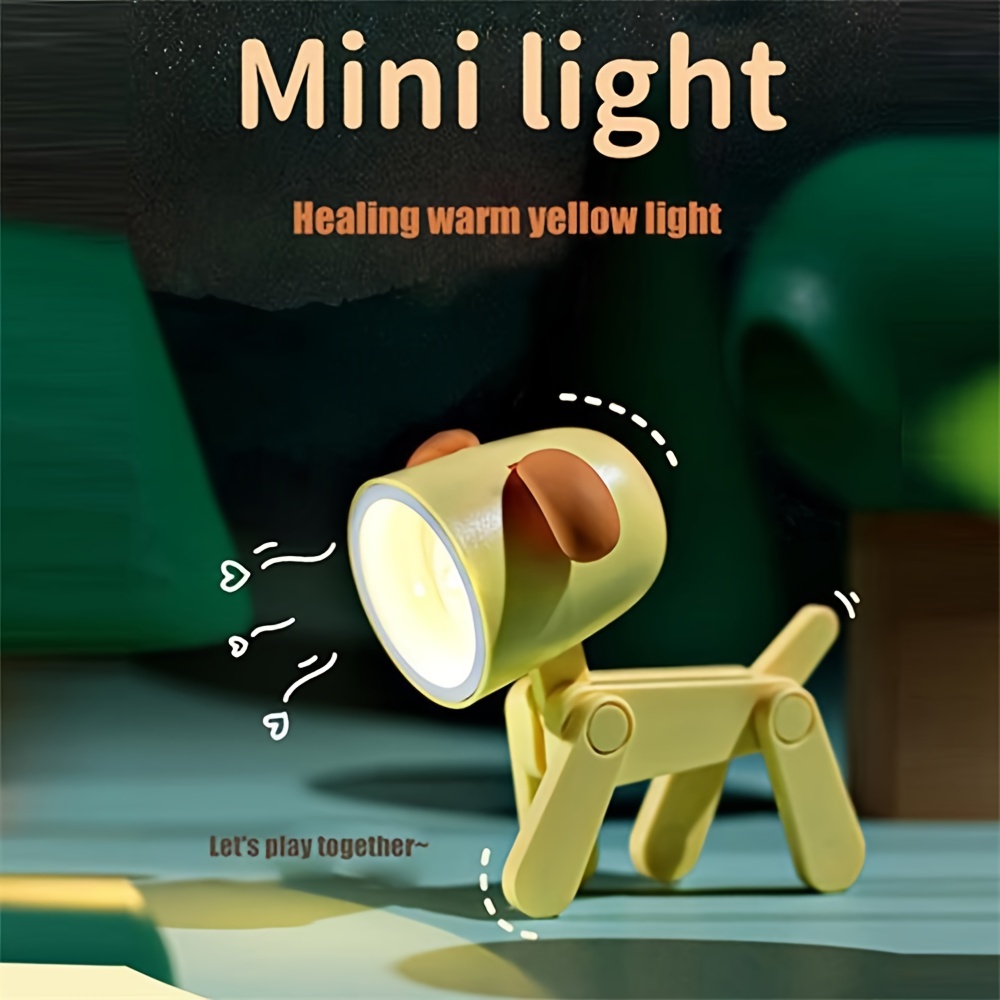 3 button batteries powered mini cute pink animal pet dog deer designer led night light table lamp kids toys valentines day gift details 3