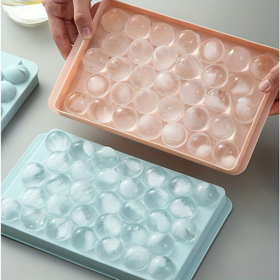 plastic material ice cube mold ice making molds frozen ice molds can make 33 ice balls at a time diy ice cold for drinks suitable for bars home details 2