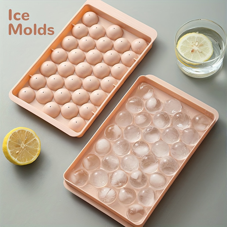plastic material ice cube mold ice making molds frozen ice molds can make 33 ice balls at a time diy ice cold for drinks suitable for bars home details 8
