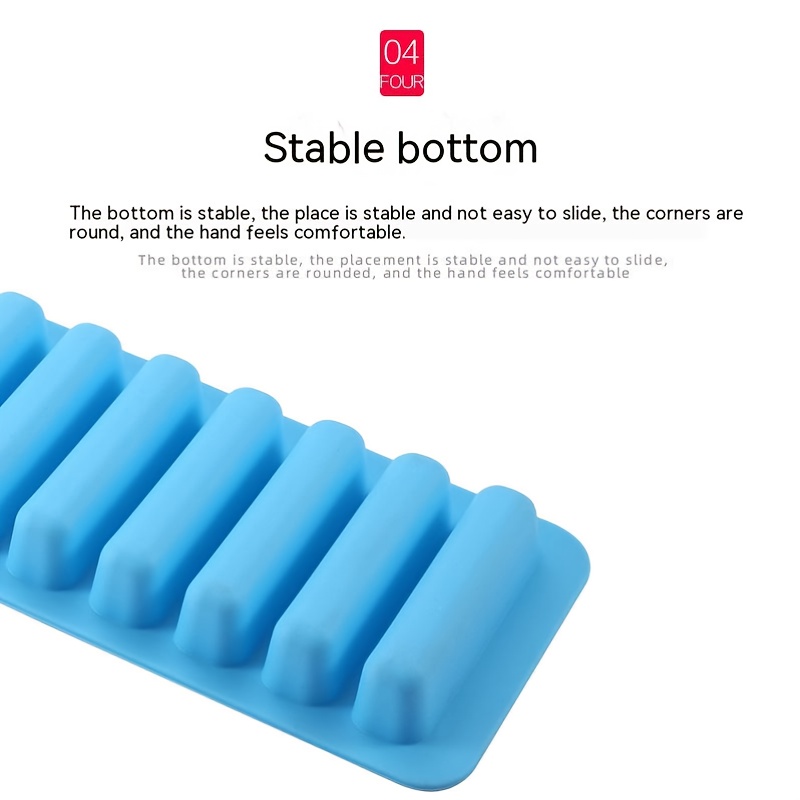 rectangular ice cube mold for baking and chocolate bars easy finger biscuit shaping tool details 3