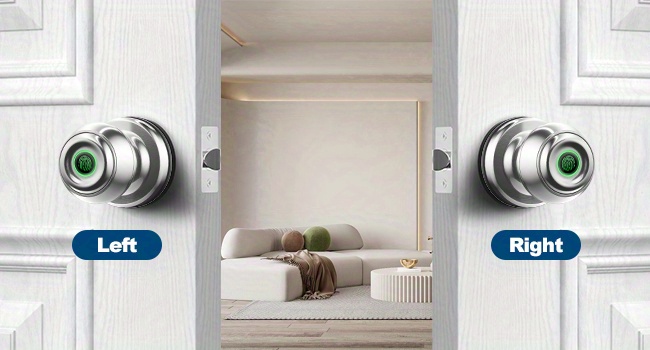 smart door knob fingerprint door lock smart lock biometric door lock fingerprint door knob with app control great for bedrooms cloakroom apartments offices hotels q01y details 13