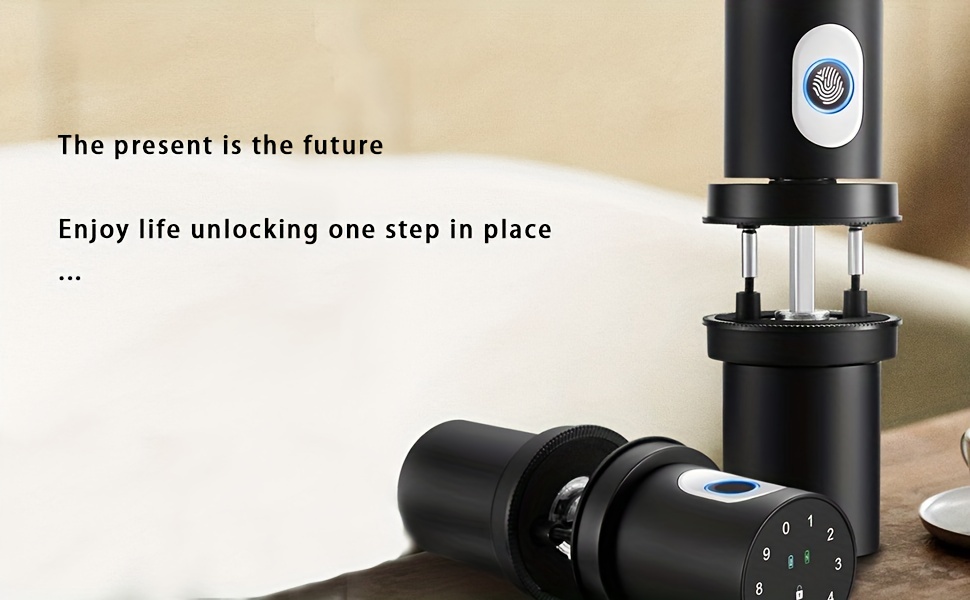 fingerprint door lock keyless entry door lock smart door knob with passcode smart app fingerprint and keys tuya app details 2