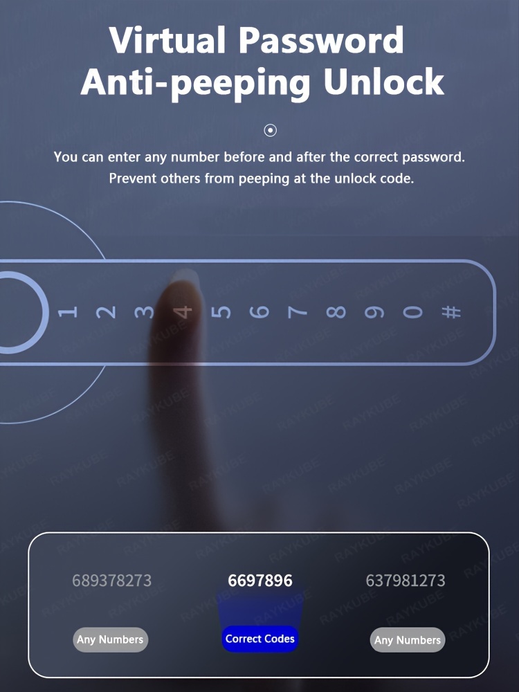 multifunctional smart lock smart electronic lock home door lock app control fingerprint password unlocking intelligent identification security and anti theft allowing you to travel with confidence details 3