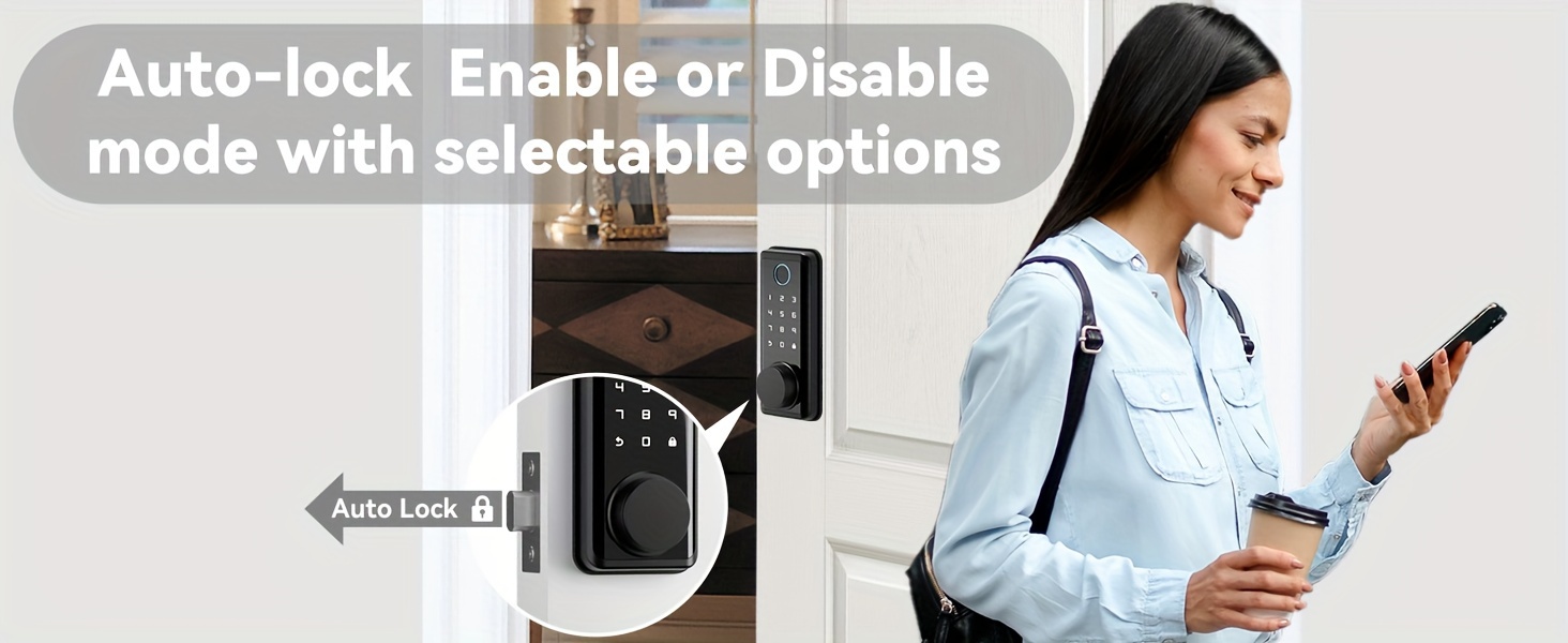 BULIST Smart Lock, Fingerprint Door Lock, Keyless Entry Door Lock, Touchscreen-Backlit Keypad Deadbolt - Tuya APP Full Control, Easy Installation and Programming - Black(Sales only in North America) details 3