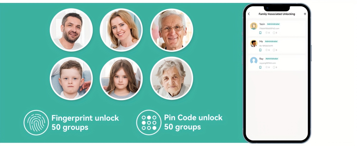 BULIST Smart Lock, Fingerprint Door Lock, Keyless Entry Door Lock, Touchscreen-Backlit Keypad Deadbolt - Tuya APP Full Control, Easy Installation and Programming - Black(Sales only in North America) details 5