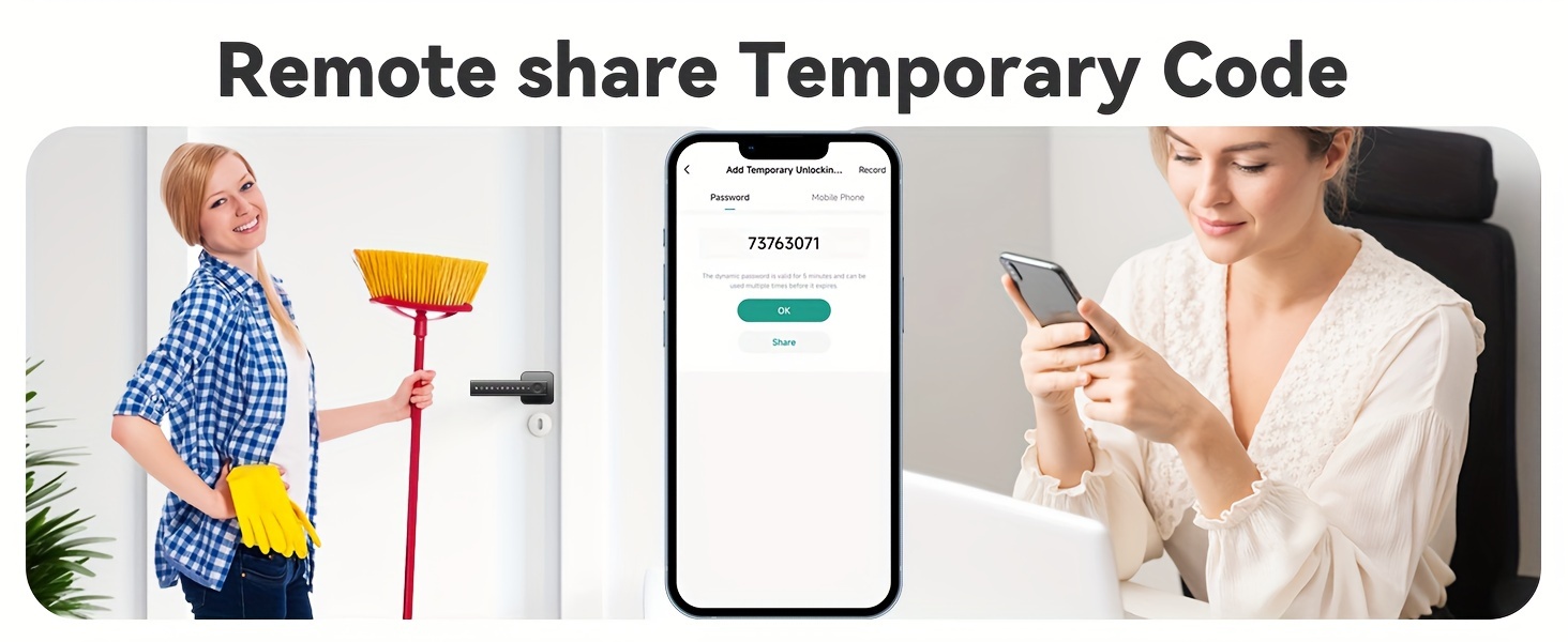 BULIST Smart Lock, Fingerprint Door Lock, Keyless Entry Door Lock, Touchscreen-Backlit Keypad Deadbolt - Tuya APP Full Control, Easy Installation and Programming - Black(Sales only in North America) details 6