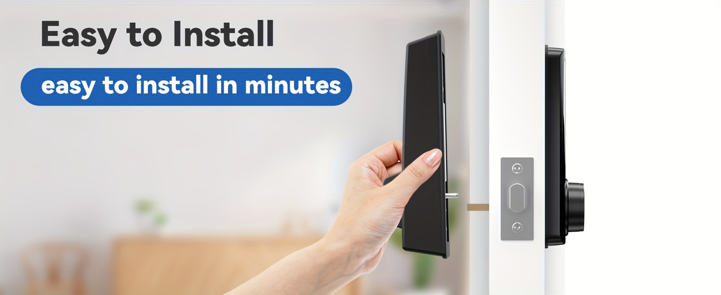 BULIST Smart Lock, Fingerprint Door Lock, Keyless Entry Door Lock, Touchscreen-Backlit Keypad Deadbolt - Tuya APP Full Control, Easy Installation and Programming - Black(Sales only in North America) details 8