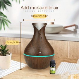 7-Color LED Electric Humidifier for Bedroom, Office, and Desktop - Adjustable Timer and Moisture Control