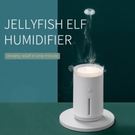 Cool Mist Humidifier-USB Personal Desktop Humidifier,Humidifier With Jellyfish-shaped Spray For Stress Relief,humidifiers For Bedroom,Automatic Shut-Off,Night Light Function,2 Mist Modes