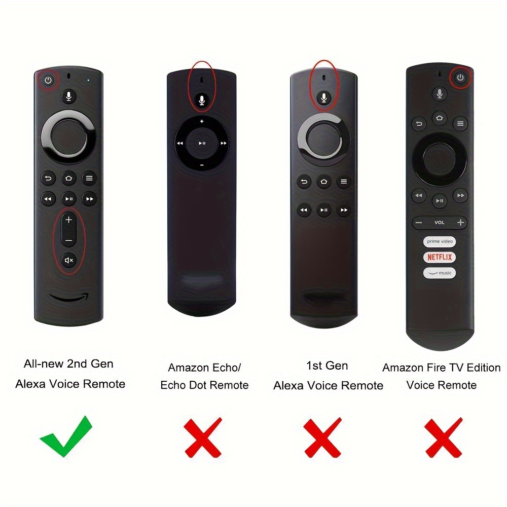 silicone case for amazon tv stick for alexa voice remote 2nd gen remote drop proof silicone soft case with attached lanyard details 0